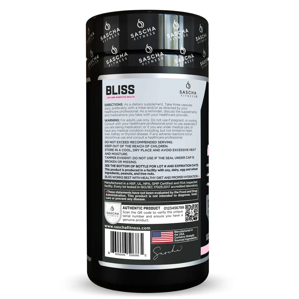 BLISS Sascha Fitness / Gut And Digestive Health