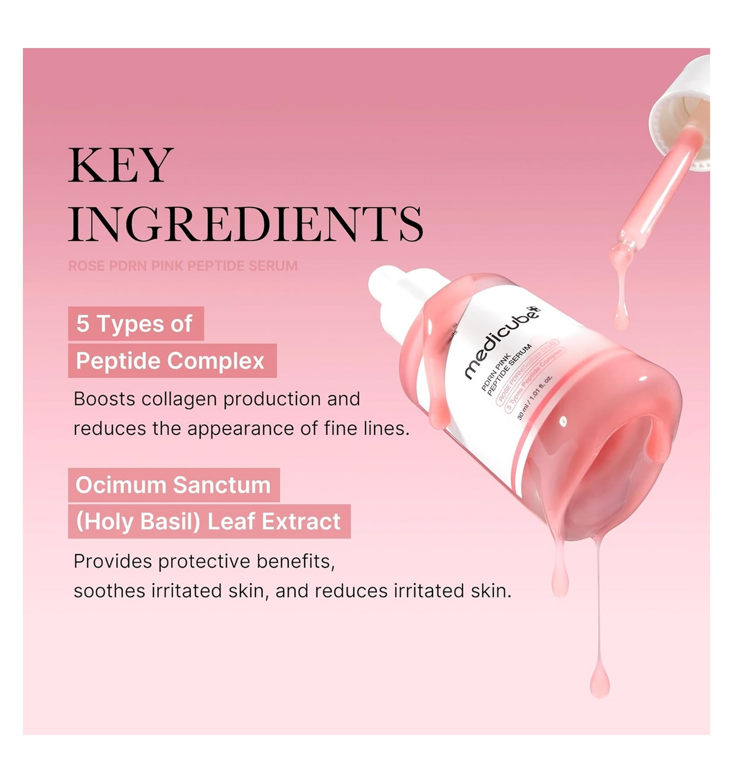 MEDICUBE - PDRN Pink Peptide Serum con ADN de Salmón