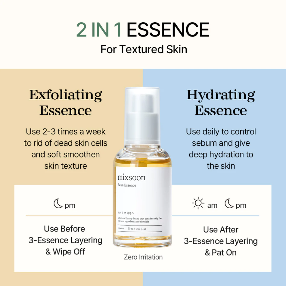 MIXSOON Bean Essence - Hidratante Exfoliante